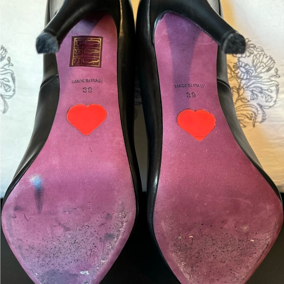 Stunning Amanda Gregory Hand Cobbled Black Stiletto Pump - Picture 11 of 11